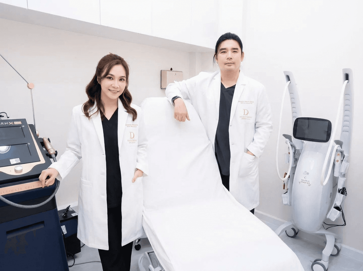 ภาพทีมแพทย์ในห้องดูแลของ DermaDream จากเว็บไซต์คลินิก